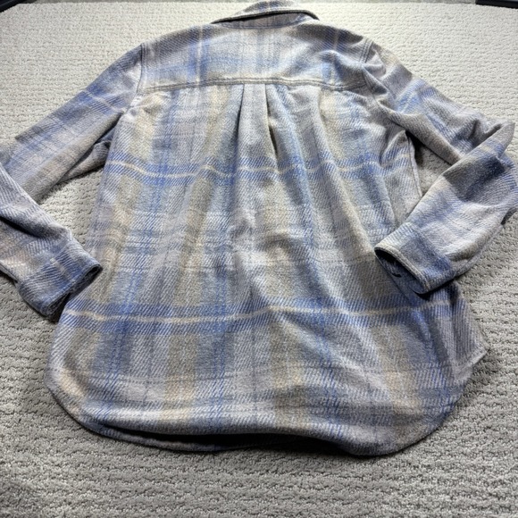 Casa Cabana Women's Light Blue & Beige Flannel Size Medium - Picture 10 of 10